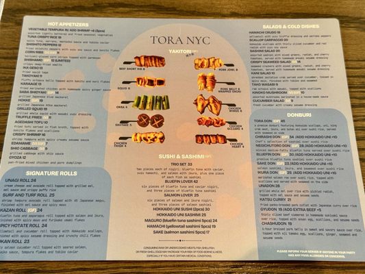 Menu photo 3 Tora Brooklyn, NY Menu photo 3 Tora Brooklyn, NY