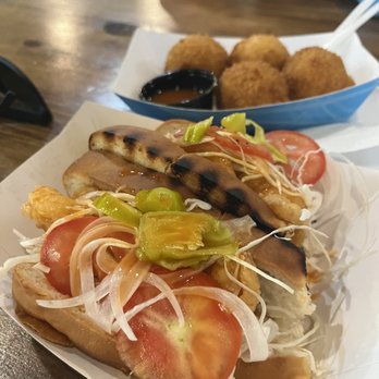 Oh, boy! Po'boy! - Full Fried shrimp po boy - Food Trucks Near Me Oh, boy! Po'boy! - Full Fried shrimp po boy - Food Trucks Near Me