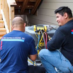 Pro Heating And Cooling - Testing phase of a newly replaced condensing unit