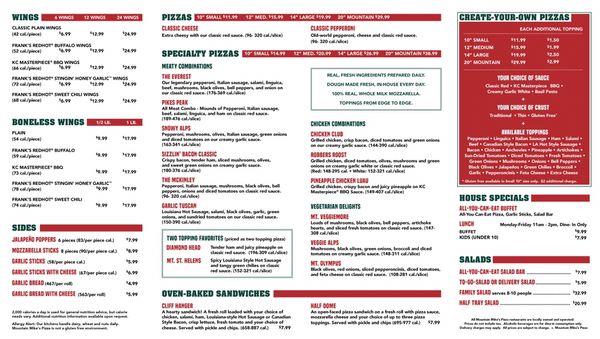 Menu photo 3 Mountain Mike's Pizza Oakland, CA Menu photo 3 Mountain Mike's Pizza Oakland, CA