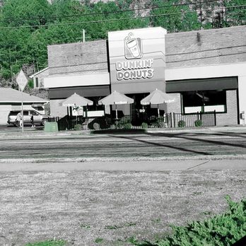 Dunkin' - a black and white photo of a parking lot - Donuts Near Me - Canton, Georgia Dunkin' - a black and white photo of a parking lot - Donuts Near Me - Canton, Georgia