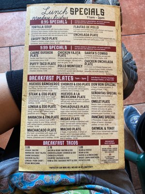 Menu photo 1 Sarita's Mexican Restaurant San Antonio, TX Menu photo 1 Sarita's Mexican Restaurant San Antonio, TX