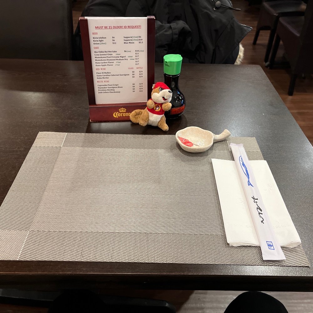 Taiko Japanese Restaurant - Nice place setting (Buc'ee not included on menu) - Sushi Bars Near Me - Springfield, Virginia Taiko Japanese Restaurant - Nice place setting (Buc'ee not included on menu) - Sushi Bars Near Me - Springfield, Virginia