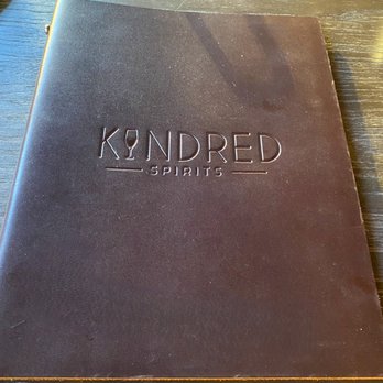 Kindred Spirits - Embossed leather menu is an upscale element that reflects all the thought and care that went into designing this venue. - Wine Bars Near Me - Valencia, California Kindred Spirits - Embossed leather menu is an upscale element that reflects all the thought and care that went into designing this venue. - Wine Bars Near Me - Valencia, California