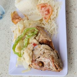 Pura Pesca - Whole Snapper. This one was under one pound for $25. Was just right.