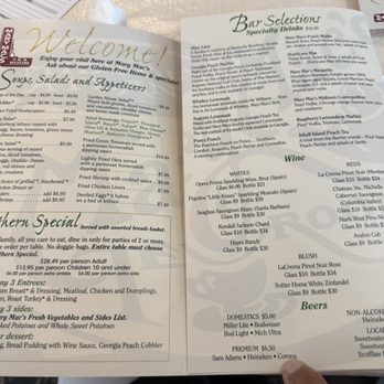 Mary Mac's Tea Room - Menu - Southern Near Me - Atlanta, Georgia Mary Mac's Tea Room - Menu - Southern Near Me - Atlanta, Georgia