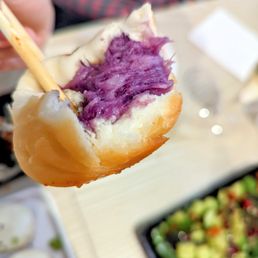 Purple Yam Cheese Pan Fried Bun