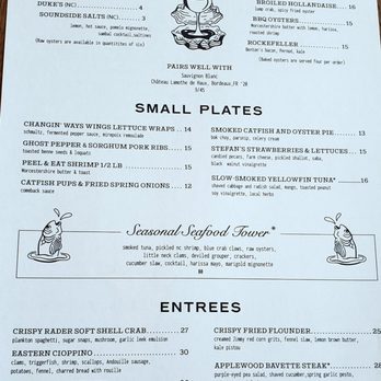 Seabird - Menu 5/1/21 - Seafood Near Me - Wilmington, North Carolina Seabird - Menu 5/1/21 - Seafood Near Me - Wilmington, North Carolina