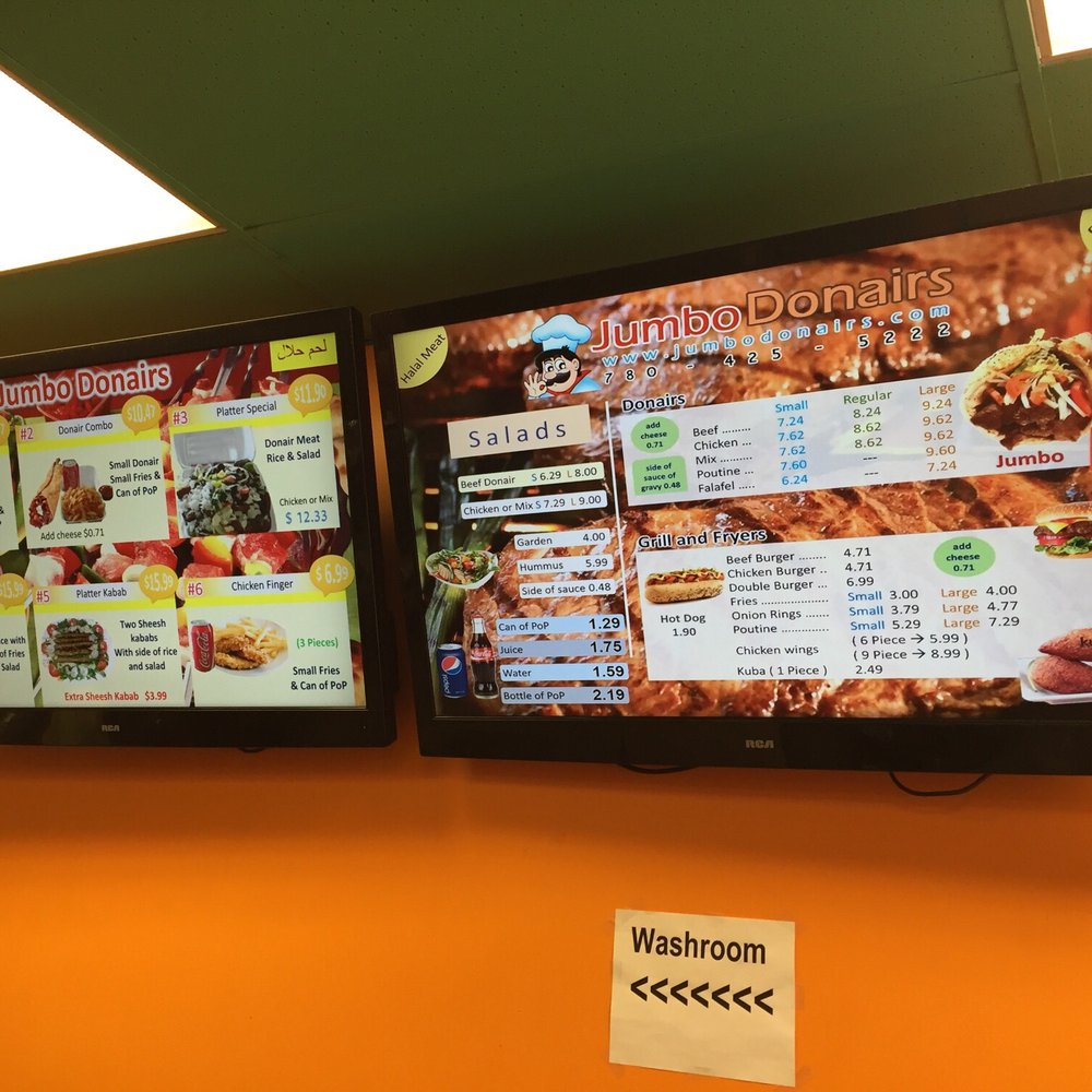 Jumbo Donair Menu - Sep 2015