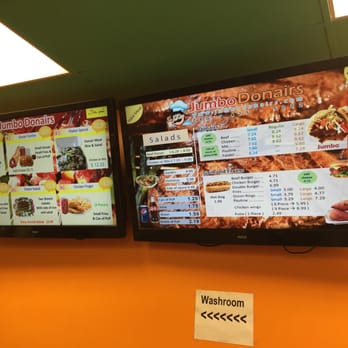 Jumbo Donair - Jumbo Donair Menu - Sep 2015 - Fast Food Near Me - Edmonton, Alberta