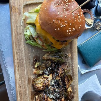 Industry Tavern - 2x4 Burger. Brussel Sprouts. - New American Near Me - Atlanta, Georgia Industry Tavern - 2x4 Burger. Brussel Sprouts. - New American Near Me - Atlanta, Georgia