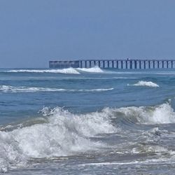 Looking towards the pier