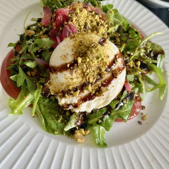 SeaVenture Restaurant - Burrata Tomato Salad (Day's Special) - New American Near Me - Pismo Beach, California SeaVenture Restaurant - Burrata Tomato Salad (Day's Special) - New American Near Me - Pismo Beach, California