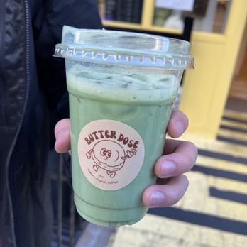 Butter Dose - iced matcha latte - Bakeries Near Me - New York, New York Butter Dose - iced matcha latte - Bakeries Near Me - New York, New York