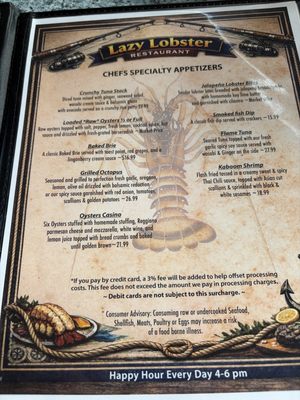Menu photo 1 Lazy Lobster Seafood Restaurant Key Largo, FL Menu photo 1 Lazy Lobster Seafood Restaurant Key Largo, FL
