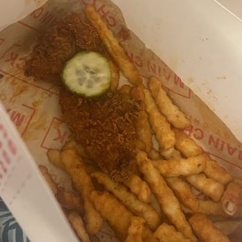 Main Chick Hot Chicken - half eaten chicken tenders - New American Near Me - San Diego, California