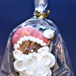 Santa gingerbread cookie