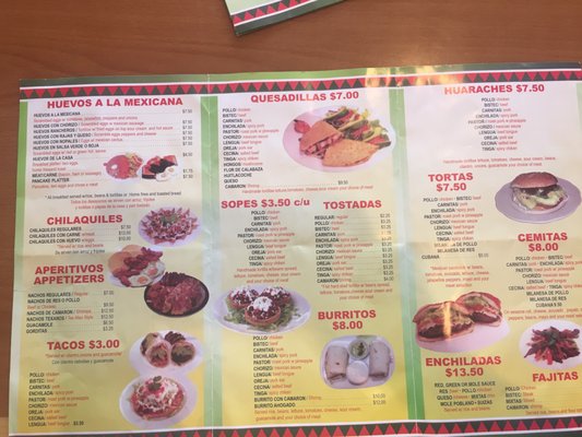 Menu photo 5 Tacos Y Quesadillas Mexico Restaurant Queens, NY