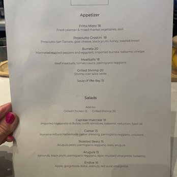 L'Osteria - Food Menu - Italian Near Me - New York, New York