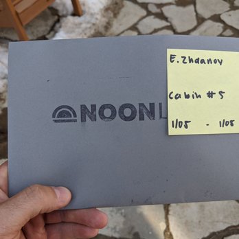 Noon Lodge at Mallard Bay - Envelope with instructions and key - Big Bear Lake, CA