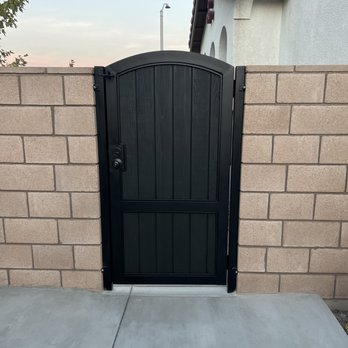 MCS Iron Works - View of door from the backyard - Metal Fabricators Near Me - Rancho Cucamonga, California MCS Iron Works - View of door from the backyard - Metal Fabricators Near Me - Rancho Cucamonga, California