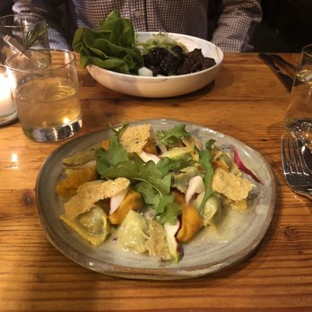 Preserve - Front: harvest greens agnolotti. Back: braised beef. - Bars Near Me - Annapolis, Maryland