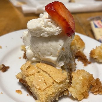 The Half Shell - Butter cake with vanilla bean ice cream - Seafood Near Me - Saint Simons Island, Georgia The Half Shell - Butter cake with vanilla bean ice cream - Seafood Near Me - Saint Simons Island, Georgia