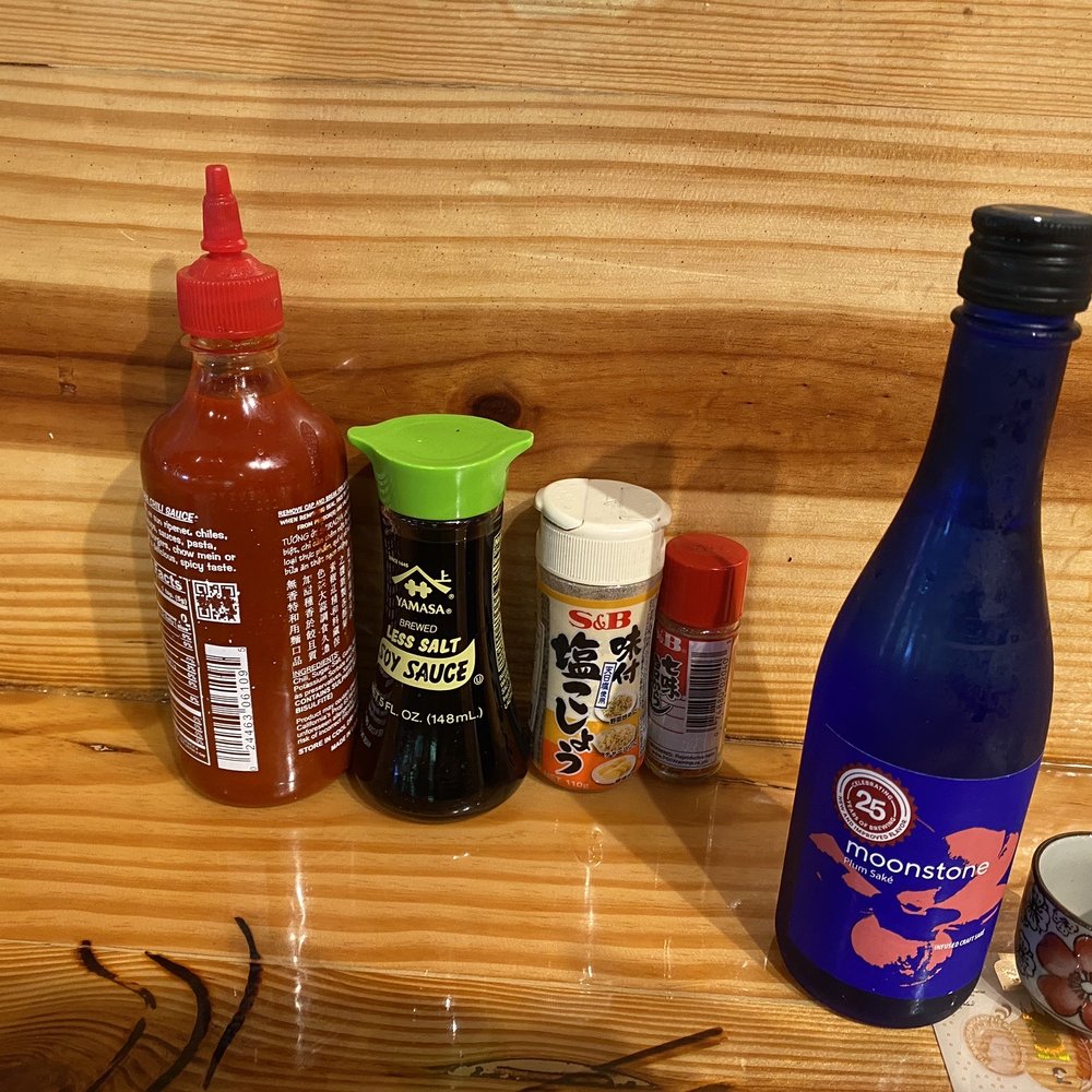 Noodle Boulevard - Condiments and my sake - Ramen Near Me - Cary, North Carolina