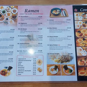 Hana Ramen - Menu - Ramen and Combos (March 2024) - Ramen Near Me - Toronto, Ontario