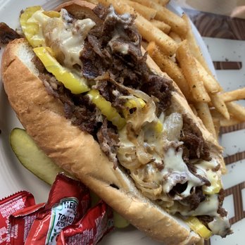 The Dock - Cheese Steak Sandwich - Bars Near Me - Hawley, Pennsylvania The Dock - Cheese Steak Sandwich - Bars Near Me - Hawley, Pennsylvania