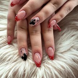 Sister's Nails & Spa - Disney vibes on your fingertips!  These Minnie & Mickey-inspired nails by Olga are pure magic.

Ready for your own dreamy set? Book