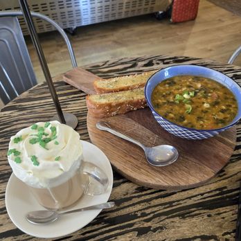 The Baklava Lady - Shamrock latte and spinach&rice soup! - Cafes Near Me - Englishtown, New Jersey The Baklava Lady - Shamrock latte and spinach&rice soup! - Cafes Near Me - Englishtown, New Jersey
