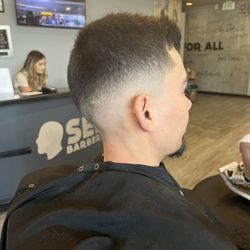 Semion Barbershop For All - Mid/high drop fade by Jolissa