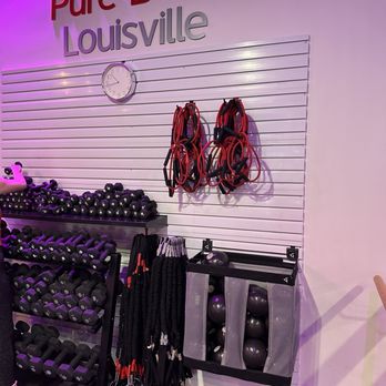 Pure Barre - equipment wall - Barre Classes Near Me - Louisville, Kentucky