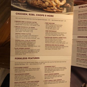 Outback Steakhouse - Menu p5 - Steakhouses Near Me - Tulsa, Oklahoma Outback Steakhouse - Menu p5 - Steakhouses Near Me - Tulsa, Oklahoma