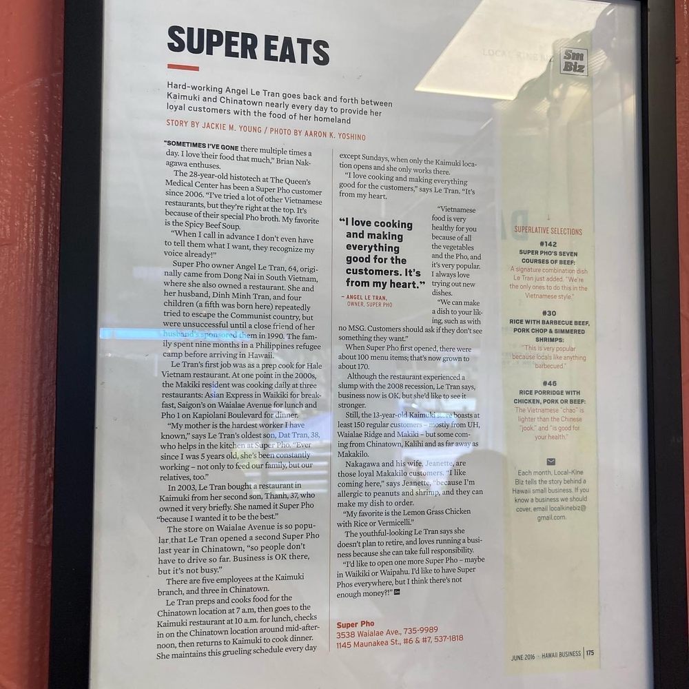 Super Pho - Waialae - Foodie Article - be sure to read how it all started! - Vietnamese Near Me - Honolulu, Hawaii Super Pho - Waialae - Foodie Article - be sure to read how it all started! - Vietnamese Near Me - Honolulu, Hawaii