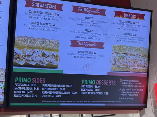 Menu photo 2 PrimoHoagies Philadelphia, PA Menu photo 2 PrimoHoagies Philadelphia, PA