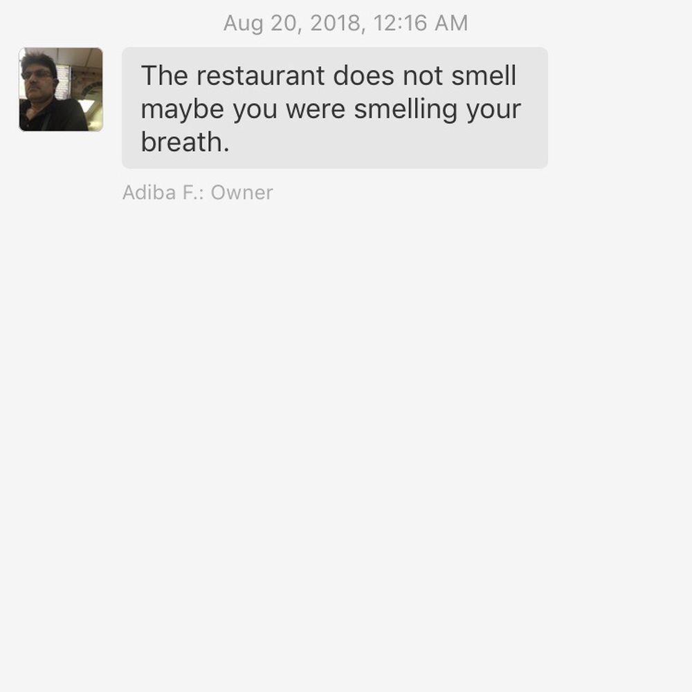 Stay away from this restaurant - this is how the owner treats its customer and potential future customers.