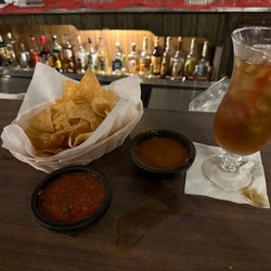 Amor Indio - the Long Island was great and one of the only places around with homemade salsa and a choice for spicy salsa.
