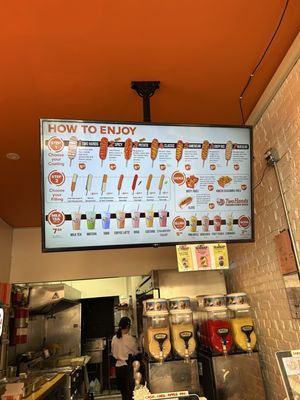 Two Hands Corn Dogs by null