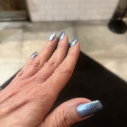 When my nails were longer....Ana used Gel-X on a couple of them for protection!