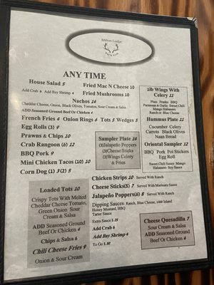 Menu photo 7 The Milton Lodge Milton, WA Menu photo 7 The Milton Lodge Milton, WA