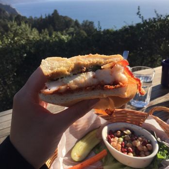 Nepenthe - Shrimp BLT - New American Near Me - Big Sur, California Nepenthe - Shrimp BLT - New American Near Me - Big Sur, California