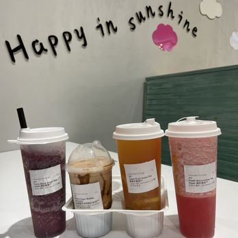 Möge Tee Duluth - Black grape fresh slush, brown sugar boba, super fruit green tea, fresh watermelon tea. - Bubble Tea Near Me - Duluth, Georgia