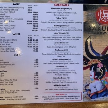 Bakudan Ramen - Menu 2 - Ramen Near Me - San Antonio, Texas