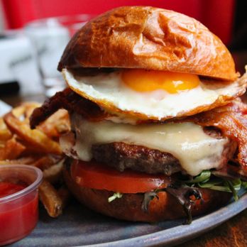 Pinch Kitchen - Pinch Burger
custom burger blend, swiss cheese, caramelized onions, lettuce, tomato, aioli, brioche bun & house-cut fries - New American Near Me - Miami, Florida Pinch Kitchen - Pinch Burger
custom burger blend, swiss cheese, caramelized onions, lettuce, tomato, aioli, brioche bun & house-cut fries - New American Near Me - Miami, Florida