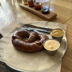 Paris Brewing - Pretzel came out hot and delicious