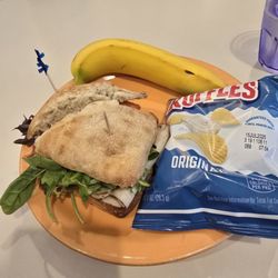 Fuel - Honey Mustard Turkey Club (no cheese), Ruffles, and banana