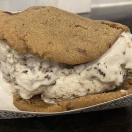 The vegan ice ream sandwich option The vegan ice ream sandwich option