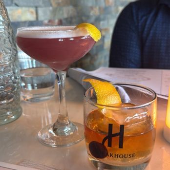 H Steakhouse - Left is the imposter Right is an old fashion - Steakhouses Near Me - Westfield, Indiana